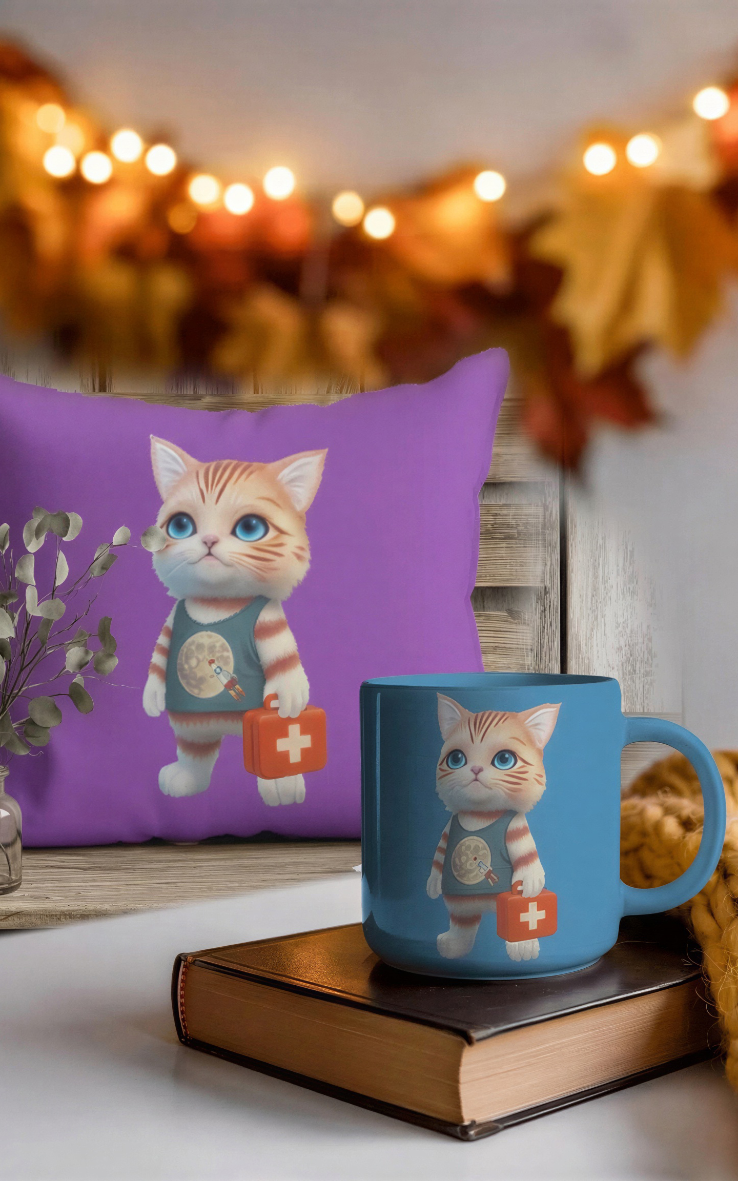 Woundipets mug, cushion, home deco
