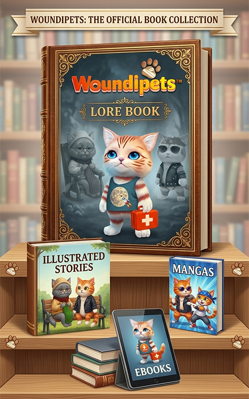 Woundipets books story lore artbook