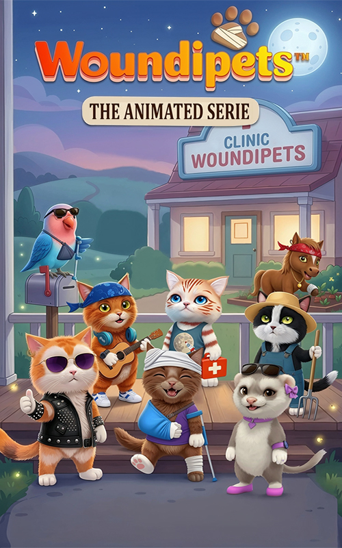 Woundipets animated series concept art